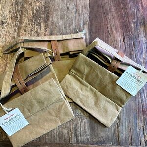 Trader joe’s Washable Paper Lunch Bag - Brown (3 pcs) $50